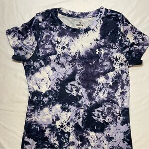 Under Armour Women's Short Sleeve Purple Pattern Tee